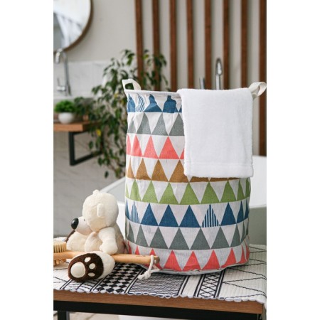 Basket Winness Textile shares "Color Triangles", 35 × 35 × 45 cm-4