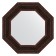 Mirror in the baguette frame, dark Provence 99 mm, 59.2x59.2 cm