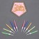 Set for decorating the cake: Topper "Happy Birthday", 1 pc., 10 candles
