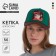 Women's cap with a grid "Anime", rr 56