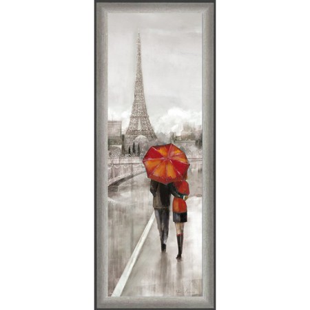 Reproduction of the painting "Parisian walk", 20x60, frame (27-006)
