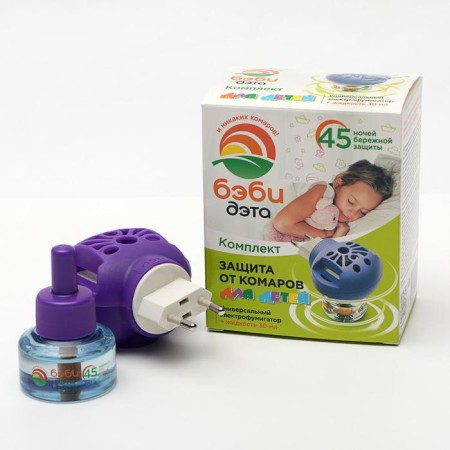 Liquid from Data Baby's mosquitoes set a set 45 nights, a bottle 30ml. + Electrofumigator 2