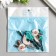 Decor for creativity Textile embroidery "Bird on a branch with a flower" 6.5x6.2 cm