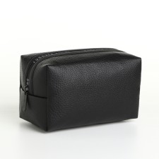 Cosmetic bag with lightning, black color