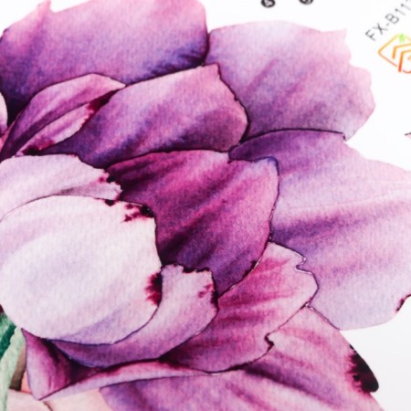 Stick plastic interior color "Large flowers" 30x60 cm-3