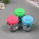 Adhesive tape plastic in the jar "Glori. Silver, Blue" N-r 40 pcs 1.2 cm, dl.0.9m 7x7x9 cm