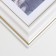 Photo frame 13x18 (281G) white with gold (plastic screen)