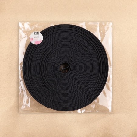 Bashmachny gum, 20 mm, 10 m, black color-4