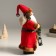 Interior doll "Santa Claus with gifts, a wreath and a flashlight" 37 cm
