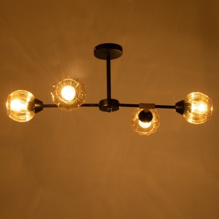 Svetogor chandelier "Form" 4x60W E27 Black 81x49x39cm-2