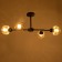 Svetogor chandelier "Form" 4x60W E27 Black 81x49x39cm