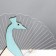 Lamp 3D nightlight "Peacock" LED USB 18.5x7x14 cm Risalux