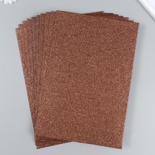 Glitter felt 20x30 cm 2 mm, brown