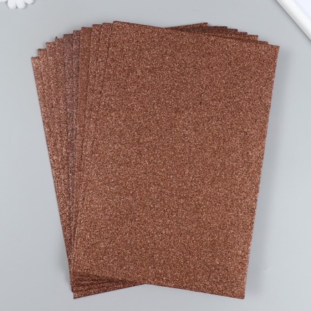 Glitter felt 20x30 cm 2 mm, brown
