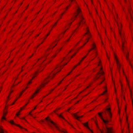 Yarn "soft cotton" 70% cotton, 30% nylon 220m/100g (046 red)-2