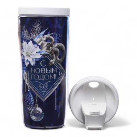 Thermost man with an insert "Happy New Year!", 350 ml-2
