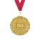 Jubilee medal with laser engraving "80 years", D = 7 cm.
