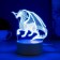 Speaker Lamp "Dragon" LED 7 USB/from white batteries 13x9.5x15.5cm Risalux