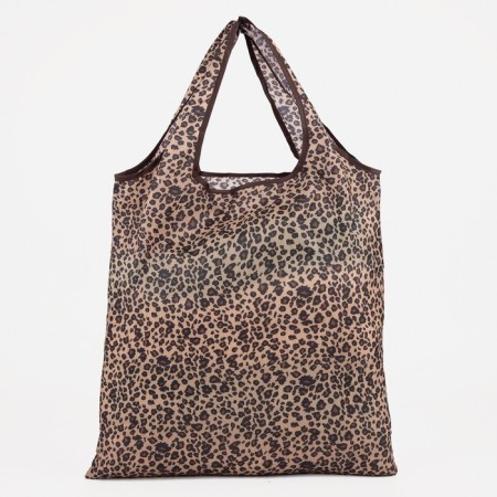 Household bag without fastener, folding, brown color-1