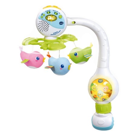 VTECH Mobile "Flying Birds", musical carousel, cradle