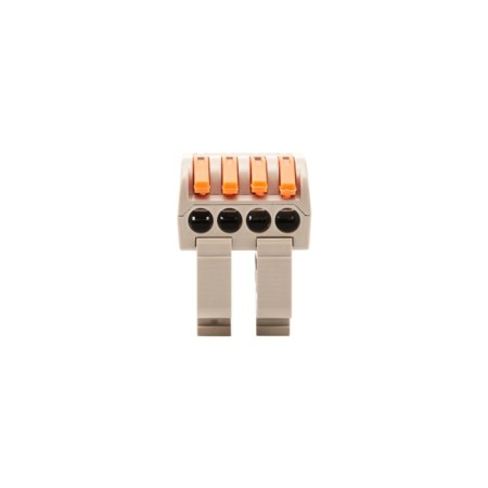 Terminal of QMS 222-424D passing 4-pole, with a mount on a DIN-rack (0.08-4 mm²), gray (4 pcs./Union)-3