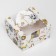 Bearbox under the Bento-Port with the Window "New Year with cones", 14 x 14 x 8 cm