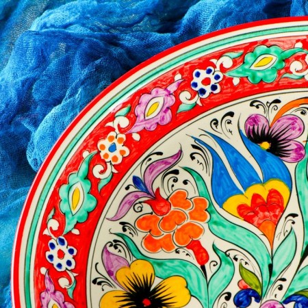 Largan Rishtan ceramics "Turkish pattern", 32 cm, mix-3