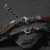 Assorted Pendant "Demetrons" Pistol and a bullet, colored on a black lace, 45 cm
