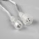 Garland "fringe" 3 × 0.6 m, IP44, UMS, transparent thread, 160 LED, red glow, white flicker, 220 V