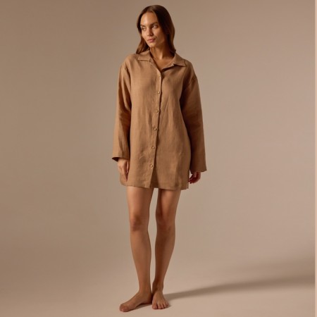 Female featherbone (shirt and trousers) SL Home p. XL, coffee-6