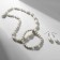 Set 3 objects: earrings, beads, bracelet "Witter", beads No. 8, white color, 42 cm