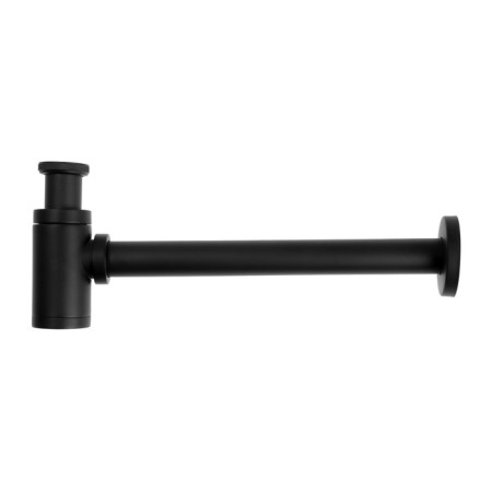 Siphon Zein English, for the sink, bottle, cylindrical, 1 1/4 "x 32 mm, zinc, black-4