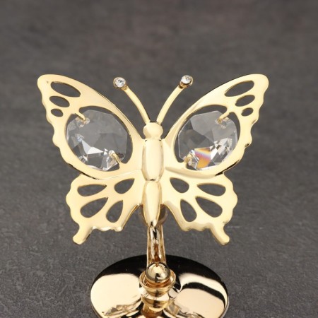 Souvenir "Butterfly", on a stand, with crystals-3