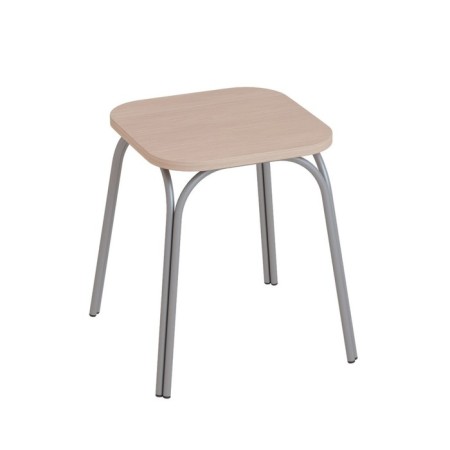Taburet "TB17", 360 × 360 × 430 mm, chipboard, chrome color / oak Devon