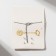 Set 4 objects: earrings (3 pairs), pendant “Flower set”, white color in silver, 45 cm