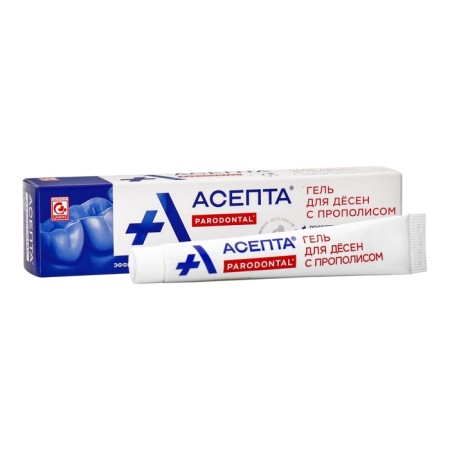 Gel for gums "asept", with propolis, 10 g-4
