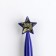 Handle Blue Blue Paste "Cool Man", plastic, with a star on the backing substrate