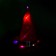 Carnival hat "Sorceress" with diodes, pink
