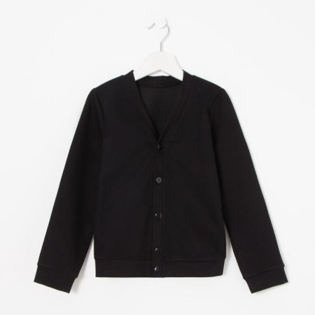 School cardigan for a boy, black color, height 152 cm-2