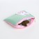 Children's textile wallet "Bunny", 11x9x0.5 cm, mint color