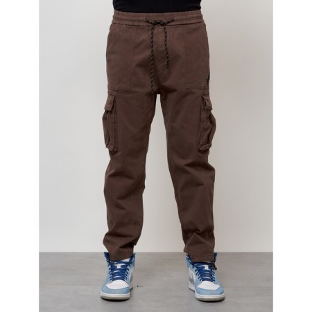 Male jeans, size 52, brown color-4