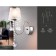 Wall lamp with lampshade and crystal Ambrella Light, Traditional, TR4595, 1HE14, color chromium