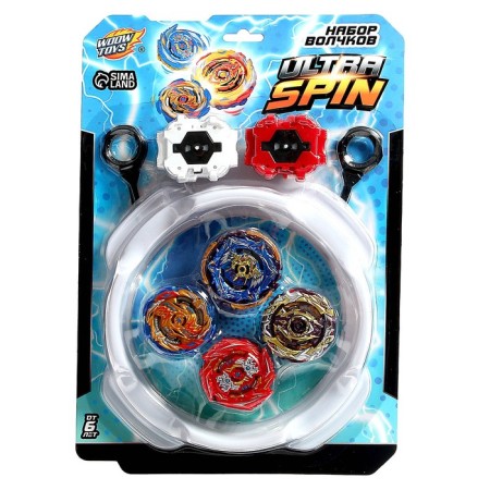 Ultraspin fighting tops, arena, 4 tops, 2 devices for launching-15