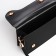 Female bag on one shoulder, on a zipper, black color