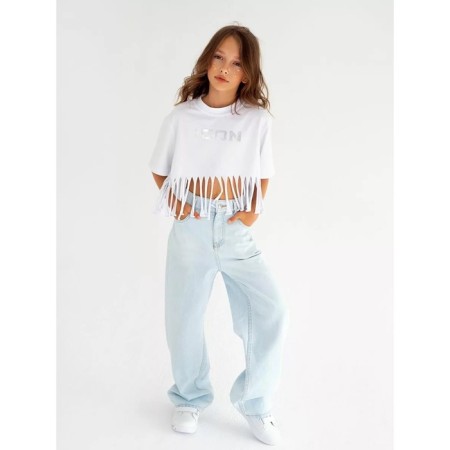 T -shirt for girls, height 152 cm, white color-2