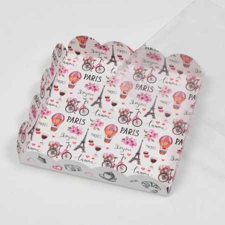 Box for cookies, "Paris", 15 x 15 x 3 cm-2