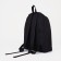 A backpack with a zipper, black color, "anime"