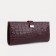 Women's wallet on the button, burgundy color