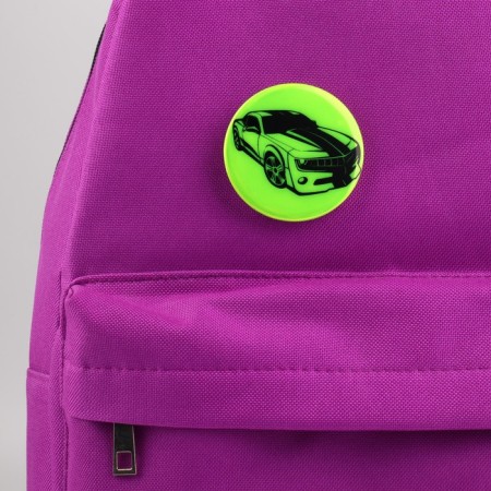 Reflective icon "Auto", d = 5.8 cm, color mix-1