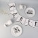 A set of paper dishes is one -time ”, 6 plates, 6 glasses, 1 garland